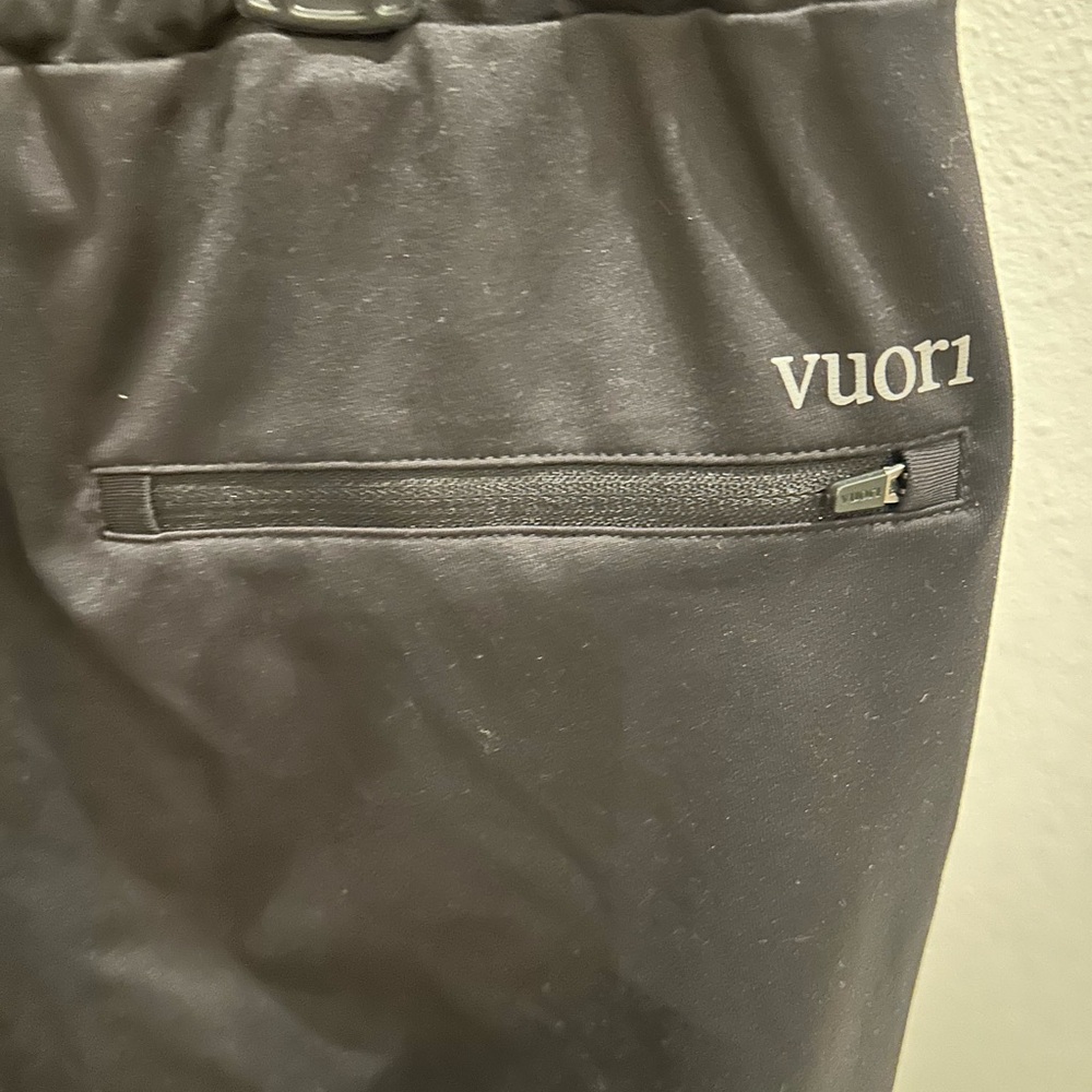 Vuori Black Joggers with White Drawstring - Picture 5 of 7